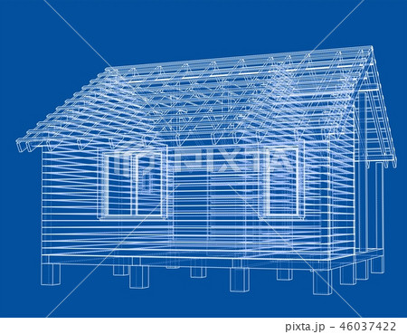 Sketch of small house Sketch of small house 46037422