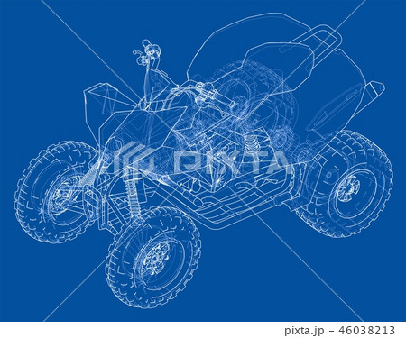 ATV quadbike concept outline ATV quadbike concept outline 46038213