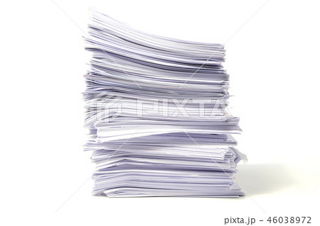 Stack of Documents isolated on white background 46038972