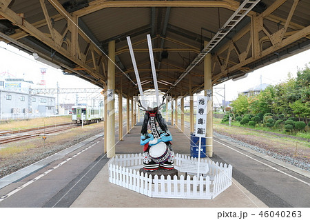 花巻駅ホームに設置されている花巻鹿踊の人形 花巻駅ホームに設置されている花巻鹿踊の人形 46040263