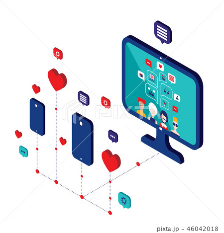 Social network and technology concept Social network and technology concept 46042018