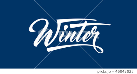 Winter calligraphic text Winter calligraphic text 46042023