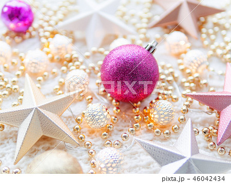 Christmas and New Year shiny decorations Christmas and New Year shiny decorations 46042434