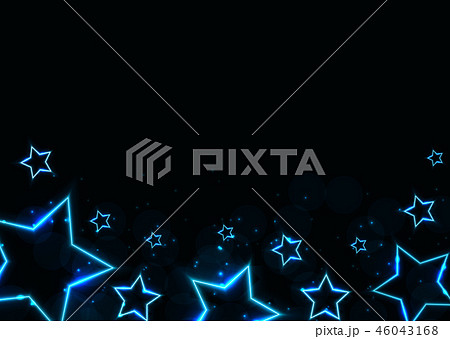 Abstract Glossy Neon Star Background. Vector Abstract Glossy Neon Star Background. Vector 46043168
