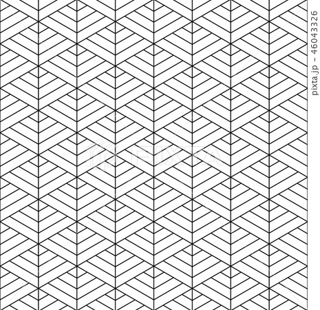 Seamless traditional Japanese ornament Kumiko Seamless traditional Japanese ornament Kumiko 46043326