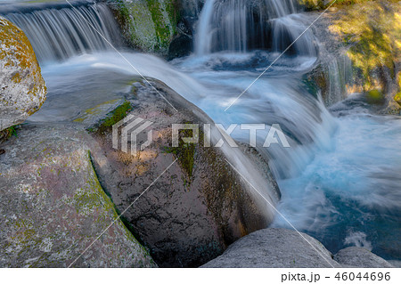 Beautiful creek with waterfalls in Spain 46044696