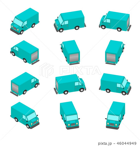 Animation of the rotation of the car in isometric. Animation of the rotation of the car in isometric. 46044949