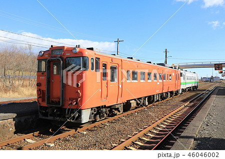 厚内駅にて、キハ40形気動車（1726、777） 46046002
