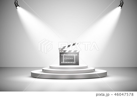 Vector Spotlights. Scene. Light Effects Podium. Vector Spotlights. Scene. Light Effects Podium. 46047578