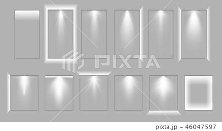 A set of frames of a soviet weighing on the wall. 46047597
