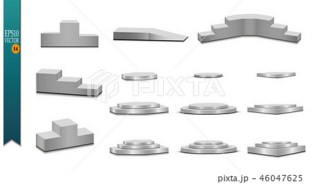 Podium, isolated on a transparent background. 46047625