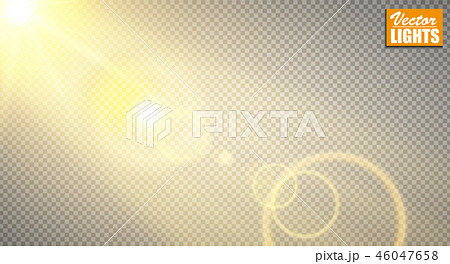 Vector transparent sunlight special lens flare. Vector transparent sunlight special lens flare. 46047658