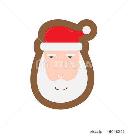 Christmas gingerbread with a santa claus shape 46048201