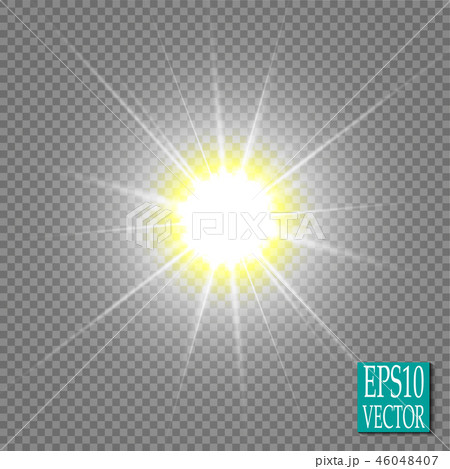 Glow light effect. Star burst with sparkles. Glow light effect. Star burst with sparkles. 46048407