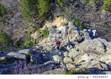 キレット下りとハイカー 46049697