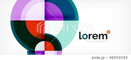 Circle abstract background, geometric modern design template Circle abstract background, geometric modern design template 46050583