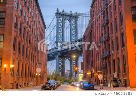 Manhattan Bridge from Brooklyn New York 46051285