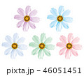 Daisy flowers set isolated. Vector 3d illustration 46051451