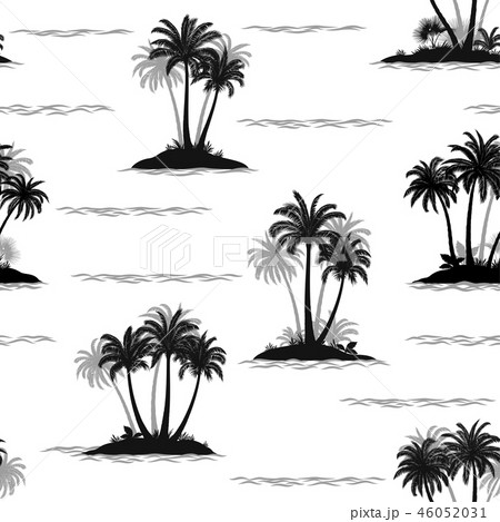 Tropical Palms Seamless 46052031