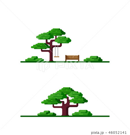 Outdoor scene with tree. 46052141