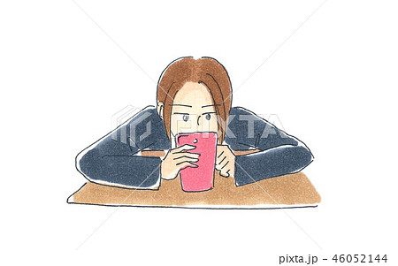 隠れてスマホ 46052144