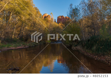 Cathedral Rock Sedona Arizona Fall Reflection Cathedral Rock Sedona Arizona Fall Reflection 46052153