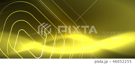 Color shiny neon lights background with abstract lines 46052255