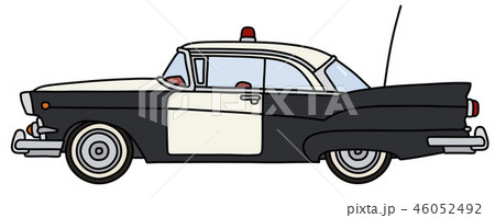 The old american police car 46052492