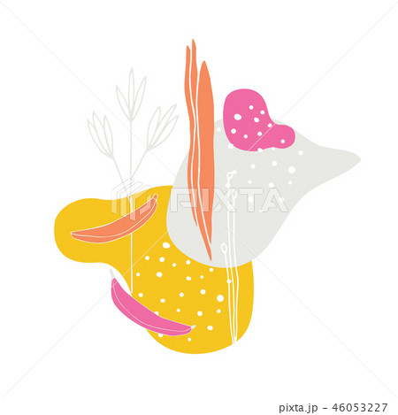 Hand drawn abstract elements Simple line art 46053227