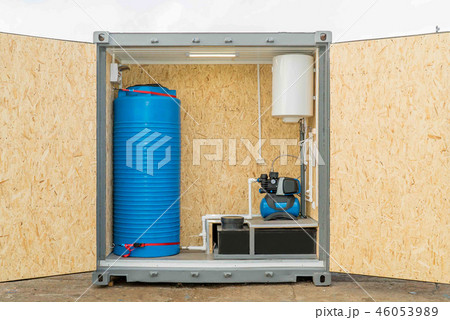 Photo of an autonomous system of water supply Photo of an autonomous system of water supply 46053989