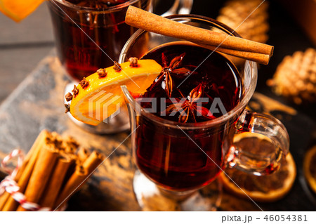 Christmas presents and mulled wine Christmas presents and mulled wine 46054381