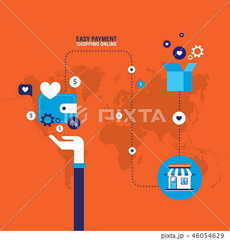 Shopping online and E-commerce concept 46054629