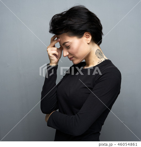 Emotional portrait of female Emotional portrait of female 46054861