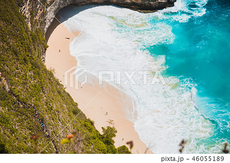 Tropical Kelingking Beach on Nusa Penida Island Tropical Kelingking Beach on Nusa Penida Island 46055189
