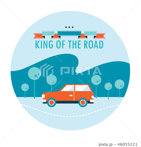 Car on the road. King of the road Car on the road. King of the road 46055221
