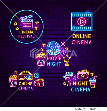 Cinema Neon Label Set 46055232