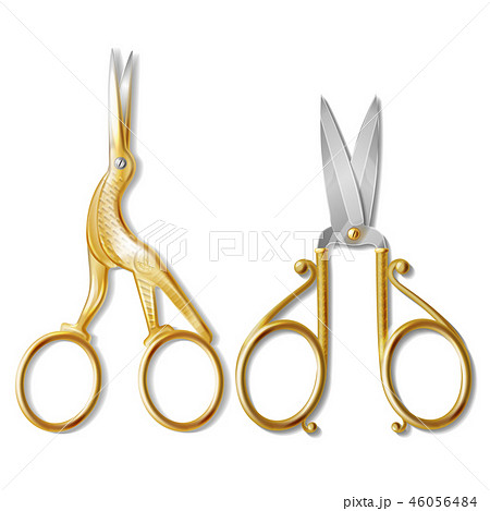 realistic two pairs of nail scissors 46056484