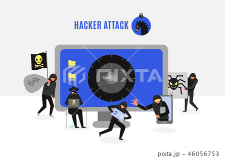 Hacker Group Illustration 46056753