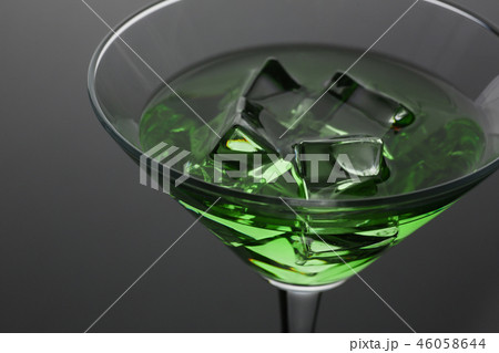 Cocktail absinthe with vodka in martini glass Cocktail absinthe with vodka in martini glass 46058644