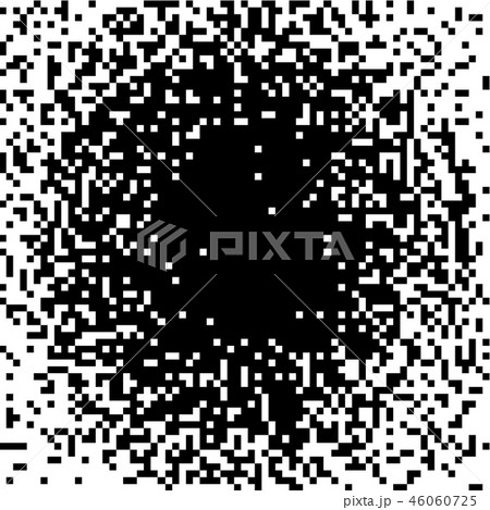 Pixel gradient, Monochrome background, abstract mosaic, black white halftone shade. Vector 46060725