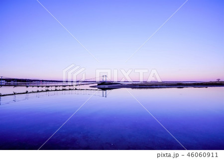 サロマ湖 鶴沼の夕暮れ サロマ湖 鶴沼の夕暮れ 46060911
