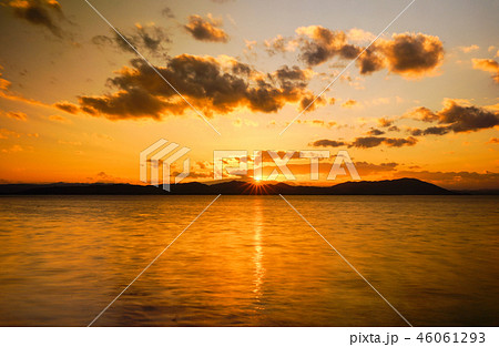 サロマ湖の夕日 サロマ湖の夕日 46061293