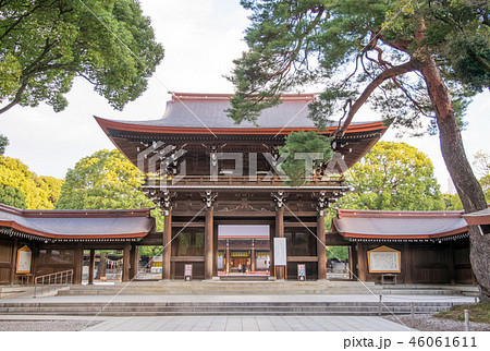 東京都　明治神宮　三ノ鳥居 46061611