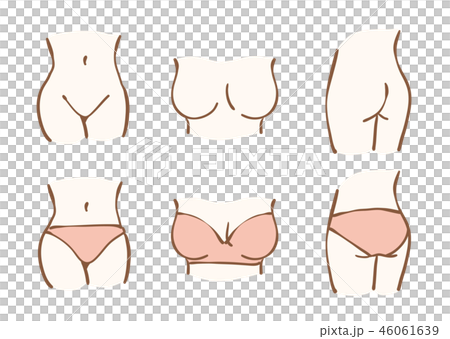 Female body parts set 46061639
