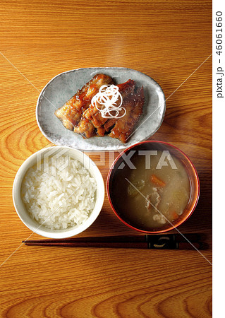 さんまの蒲焼き定食（湯気あり） 46061660