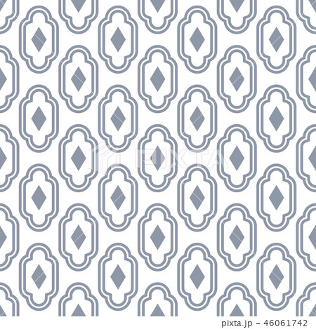 Rhombus shape seamless line vector pattern. Rhombus shape seamless line vector pattern. 46061742