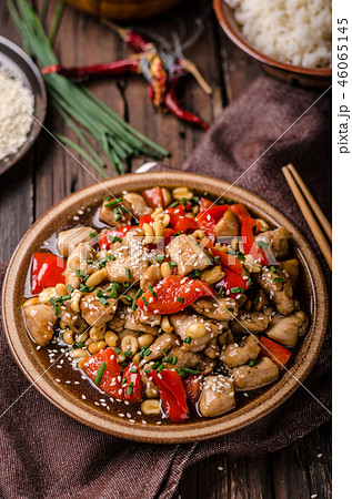 Homemade kung pao chicken stir fry food Homemade kung pao chicken stir fry food 46065145