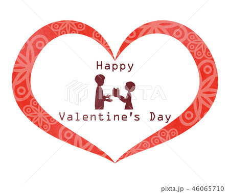 素材-バレンタインフレーム 46065710