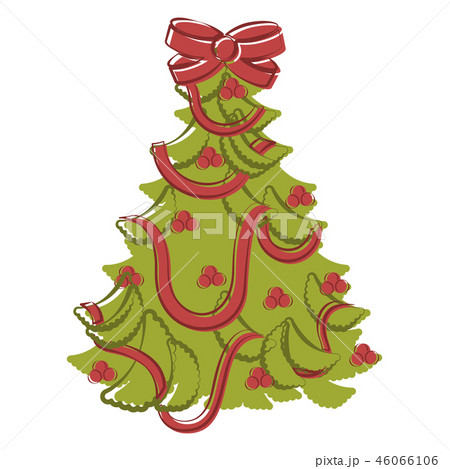 Sketch of an abstract christmas tree 46066106