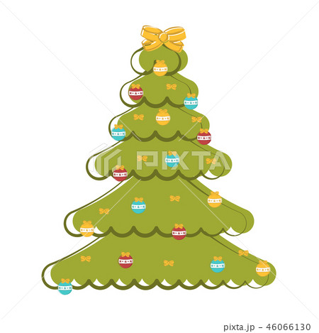 Sketch of an abstract christmas tree 46066130